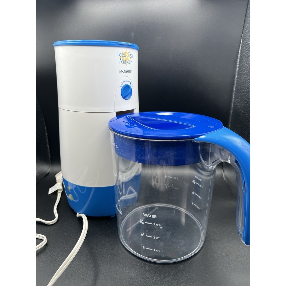 Mr. Coffee 3 Qt Iced Tea Maker TM30FS Clear Pitcher Tested Working